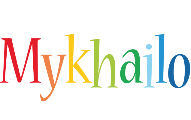 Mykhailo birthday logo