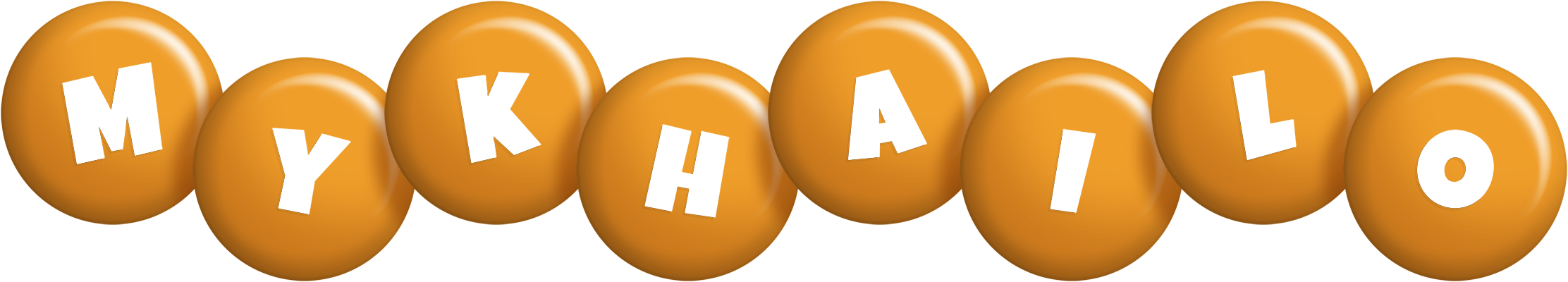 Mykhailo candy-orange logo