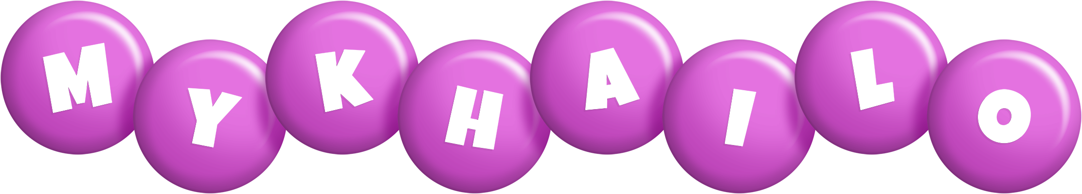 Mykhailo candy-purple logo