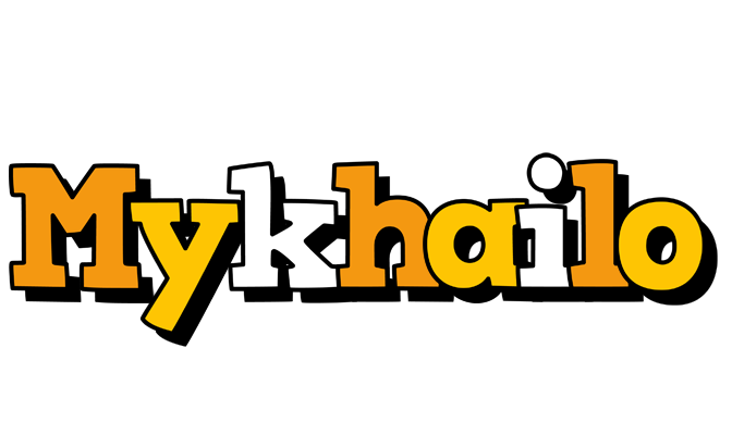 Mykhailo cartoon logo