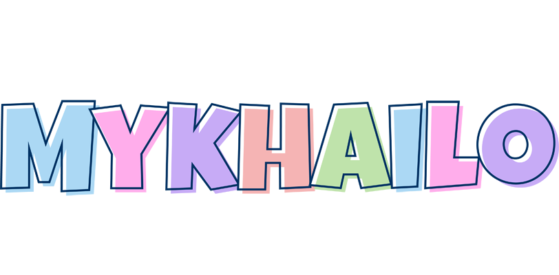 Mykhailo pastel logo
