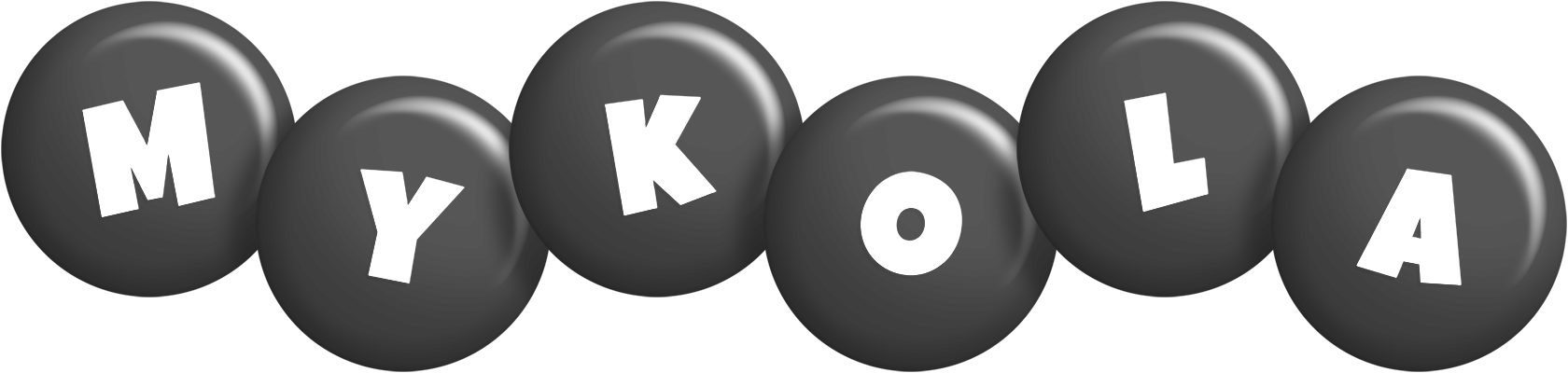 Mykola candy-black logo