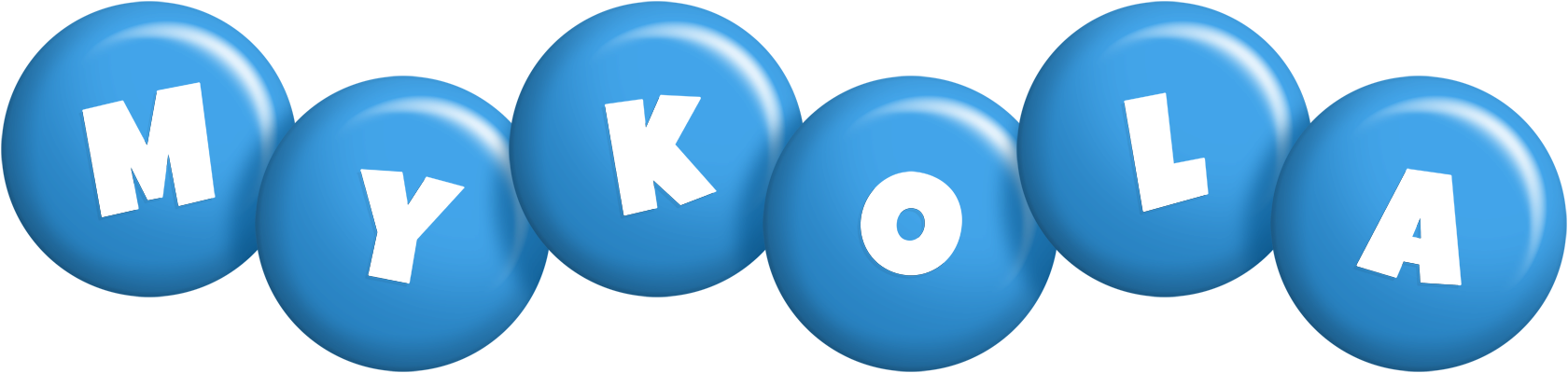 Mykola candy-blue logo