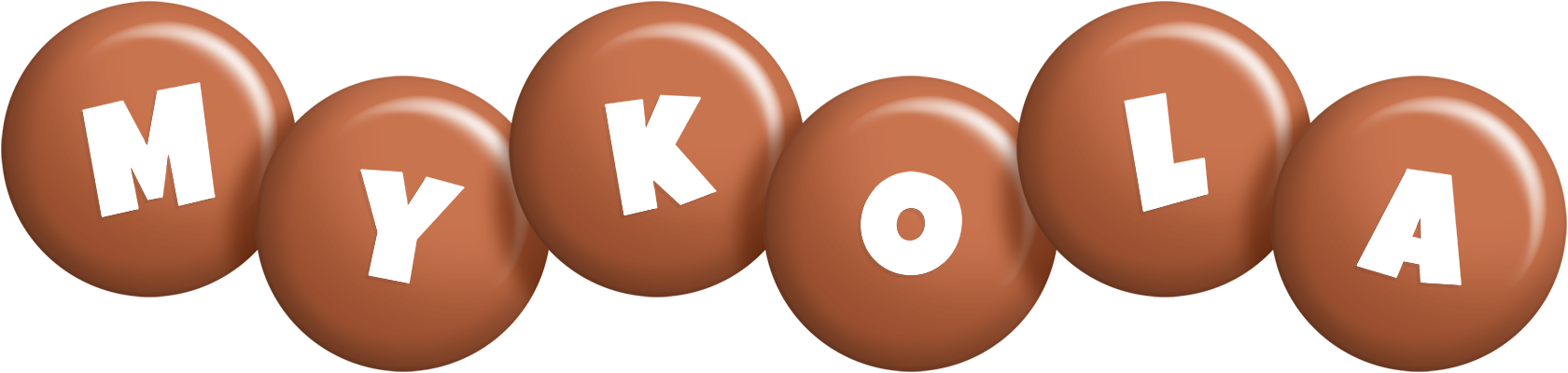 Mykola candy-brown logo