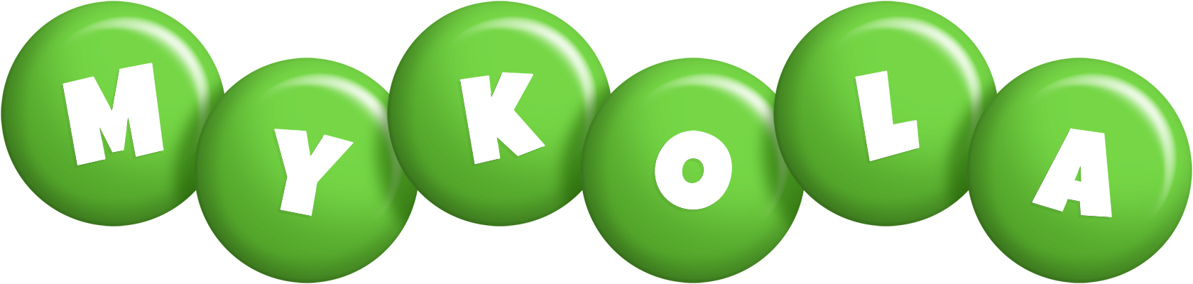 Mykola candy-green logo