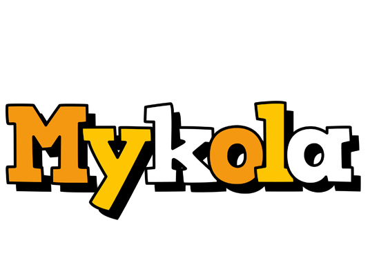 Mykola cartoon logo