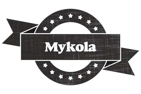 Mykola grunge logo