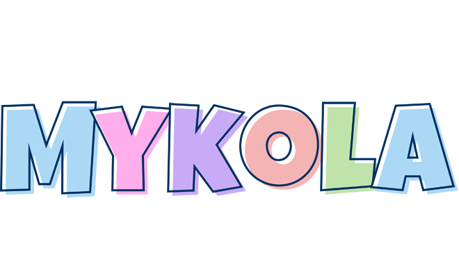Mykola pastel logo