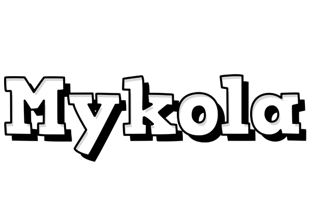 Mykola snowing logo