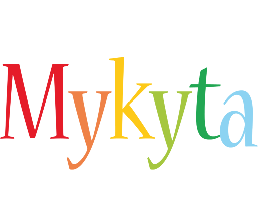 Mykyta birthday logo