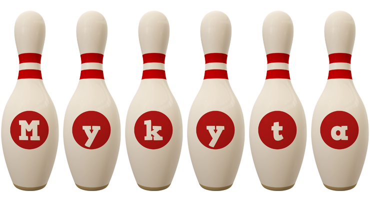 Mykyta bowling-pin logo