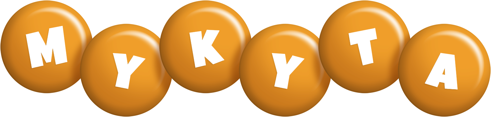Mykyta candy-orange logo