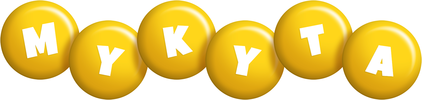 Mykyta candy-yellow logo