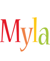 Myla birthday logo