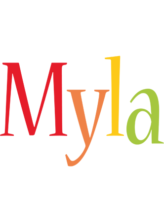 Myla birthday logo
