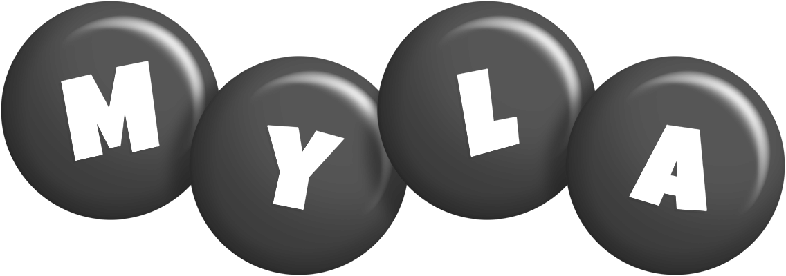 Myla candy-black logo