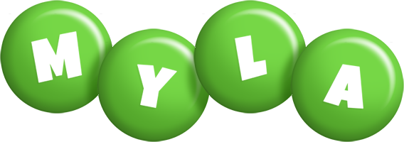 Myla candy-green logo