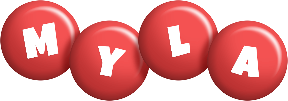 Myla candy-red logo