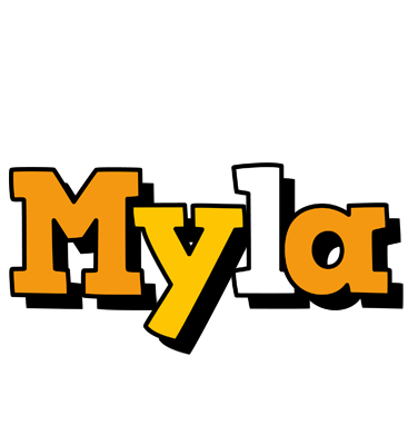 Myla cartoon logo