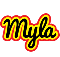 Myla flaming logo