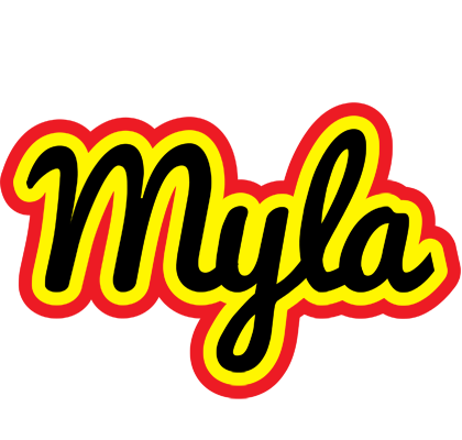Myla flaming logo