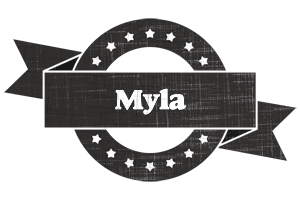 Myla grunge logo