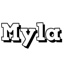 Myla snowing logo