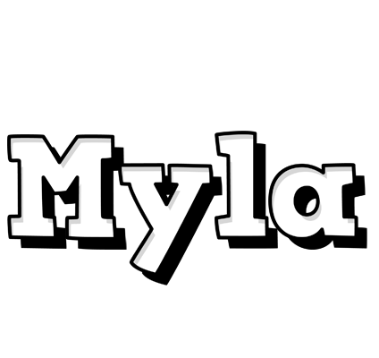 Myla snowing logo