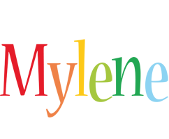 Mylene birthday logo