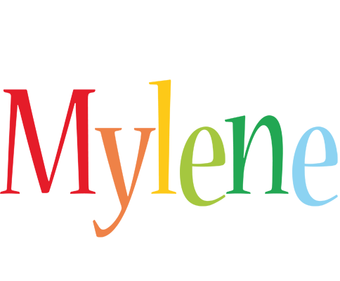 Mylene birthday logo