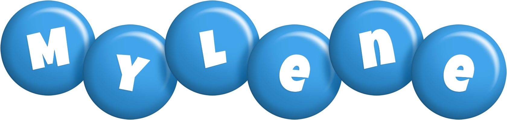 Mylene candy-blue logo