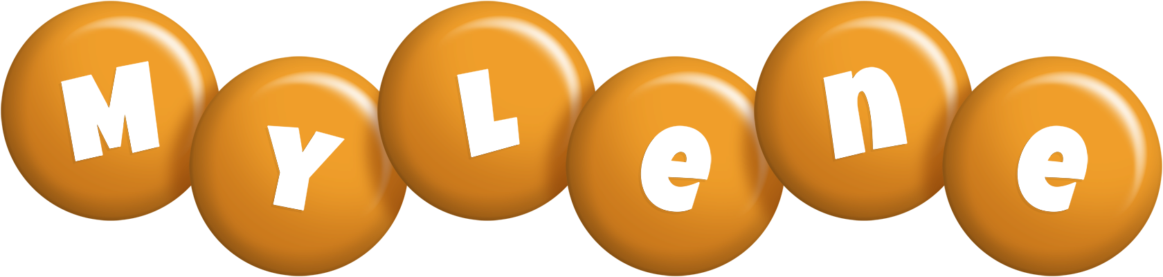 Mylene candy-orange logo
