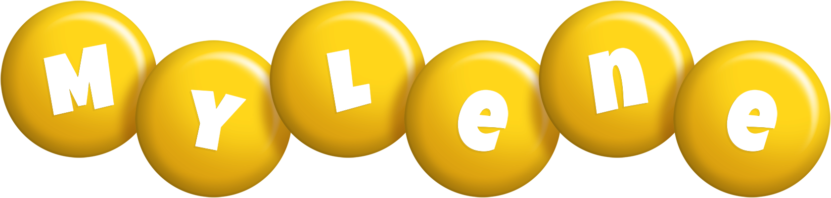 Mylene candy-yellow logo