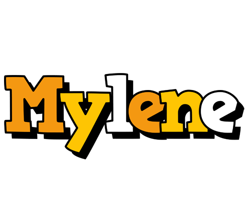 Mylene cartoon logo