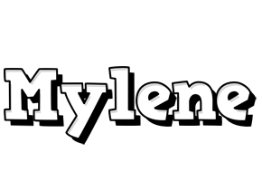 Mylene snowing logo