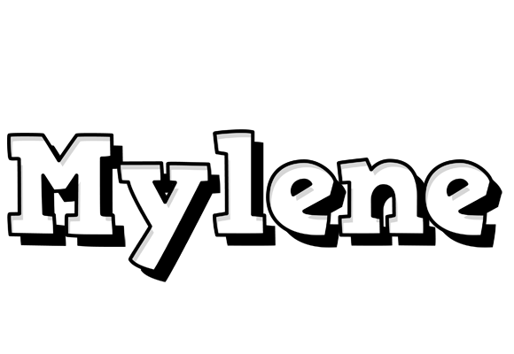 Mylene snowing logo