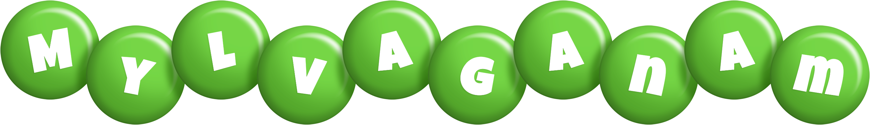 Mylvaganam candy-green logo