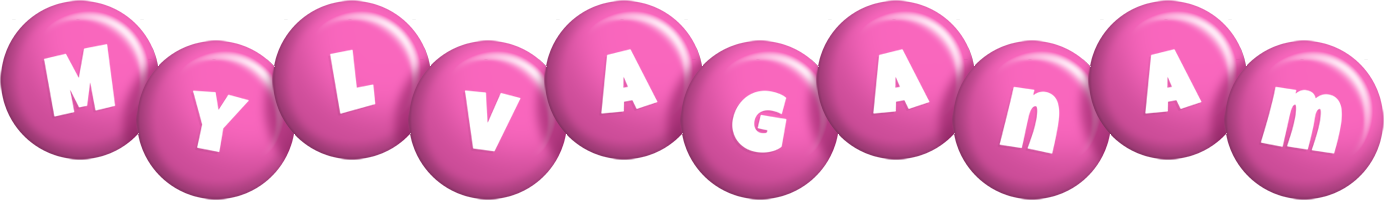 Mylvaganam candy-pink logo