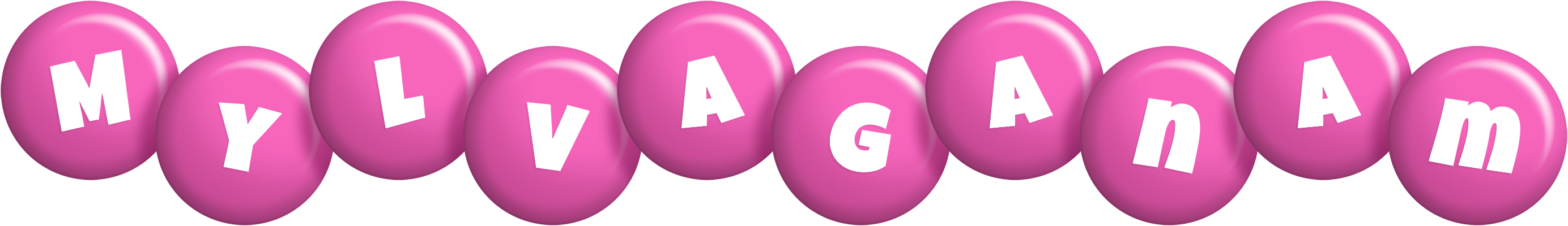 Mylvaganam candy-pink logo