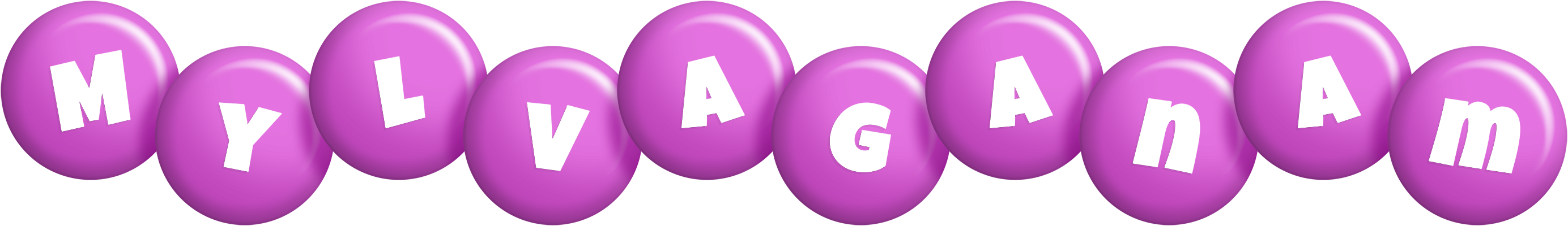 Mylvaganam candy-purple logo
