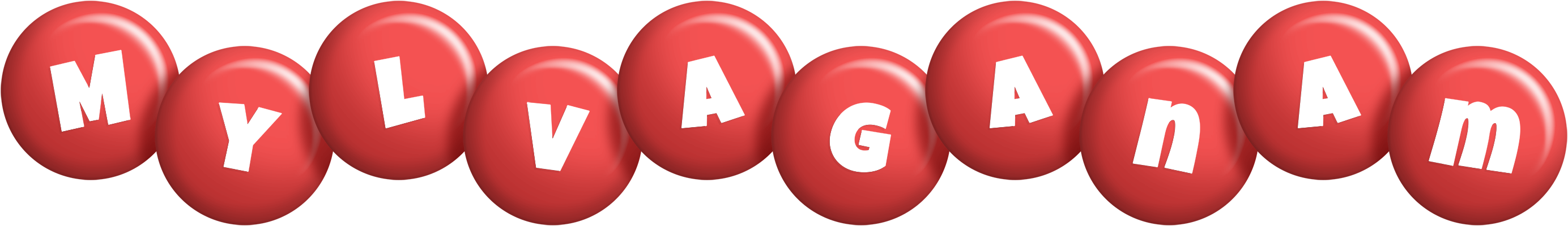 Mylvaganam candy-red logo