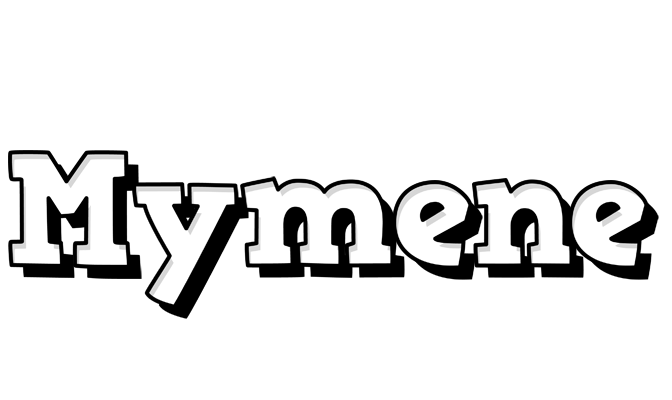 Mymene snowing logo