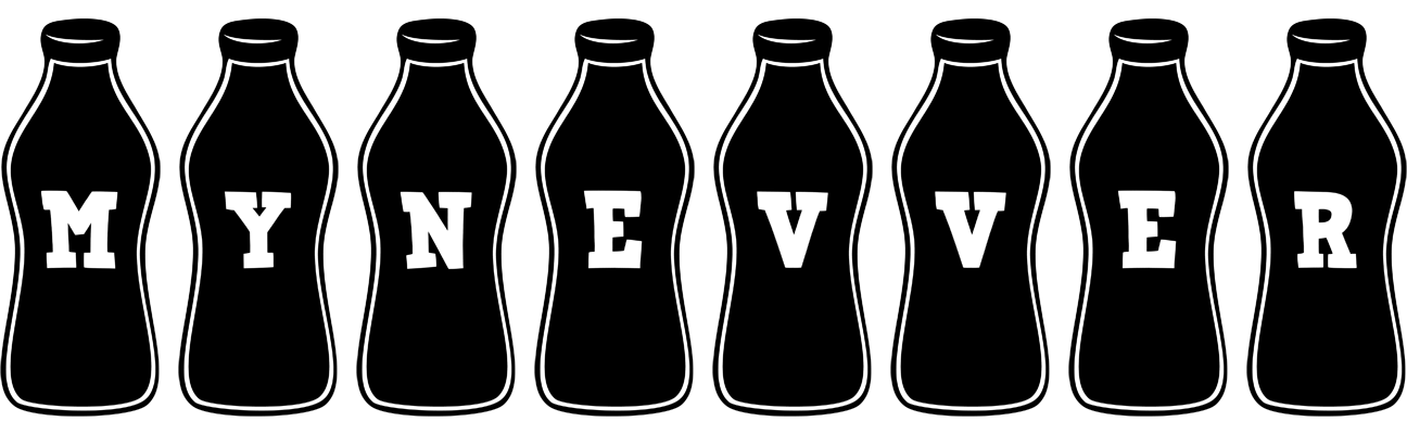 Mynevver bottle logo