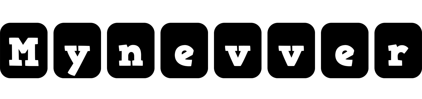Mynevver box logo