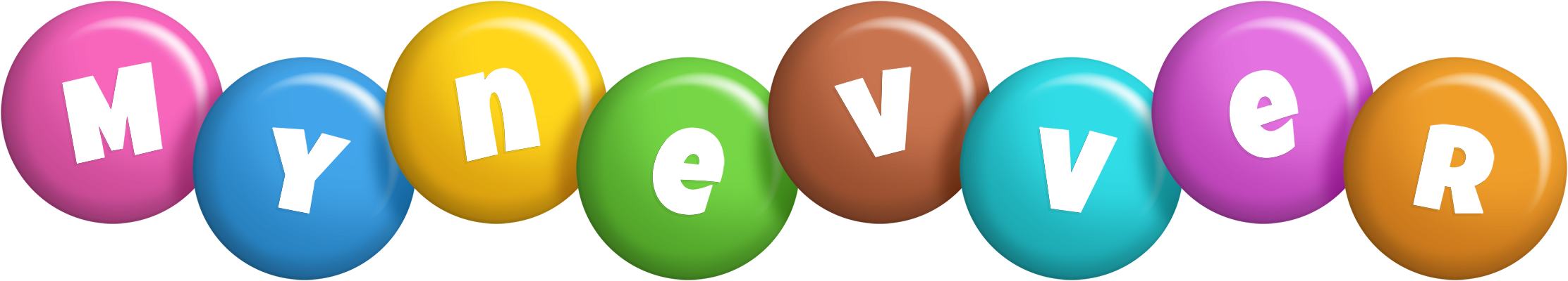 Mynevver candy logo