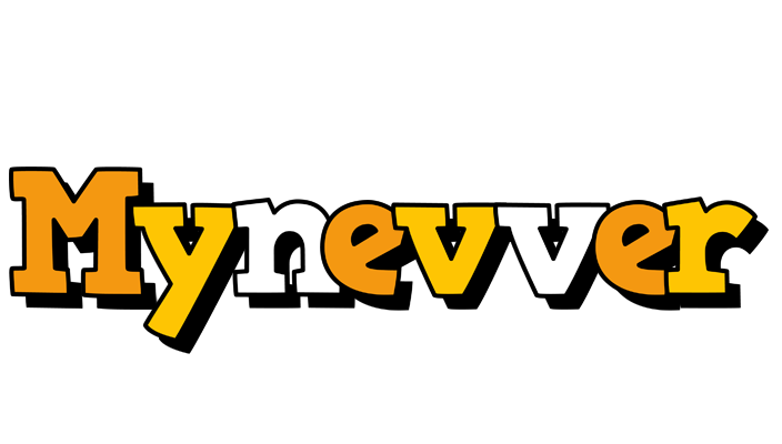 Mynevver cartoon logo