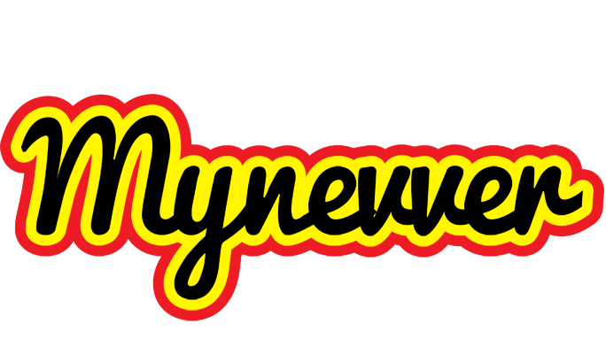 Mynevver flaming logo