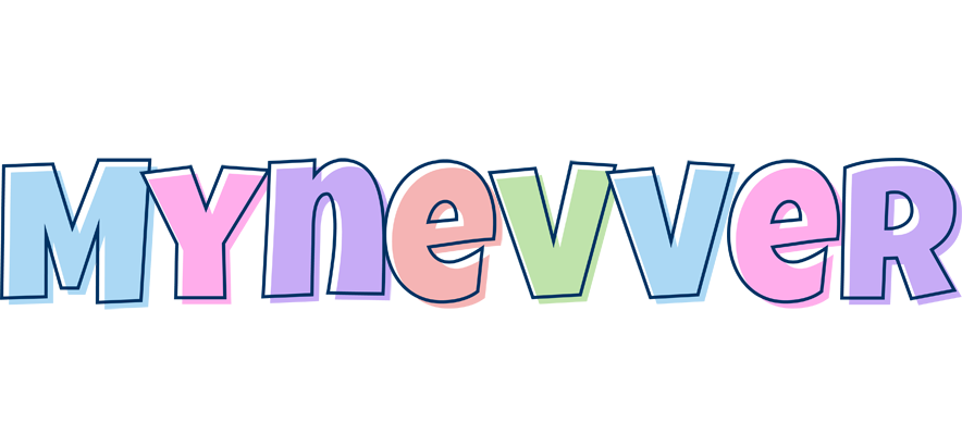 Mynevver pastel logo