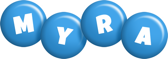 Myra candy-blue logo