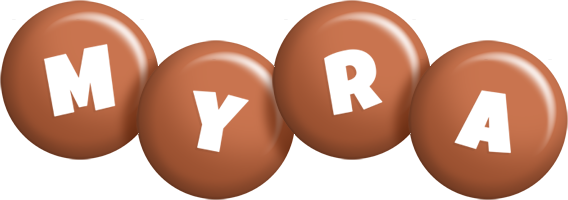Myra candy-brown logo